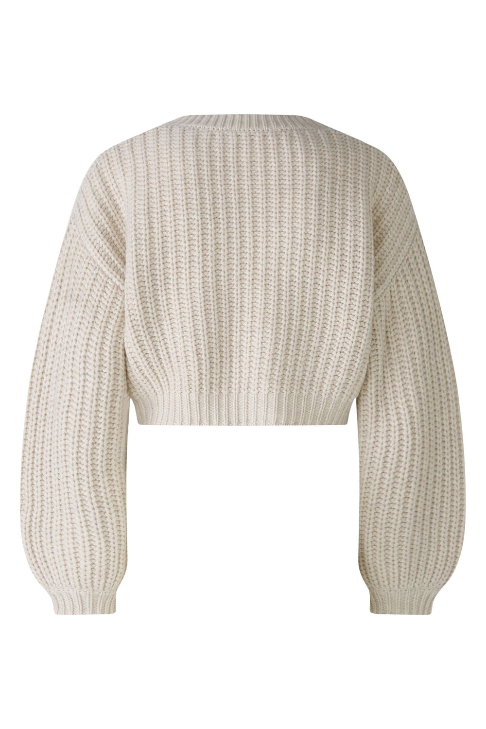 Oui Cropped Cardigan Off White Beige 89795-1021 - Olivia Grace Fashion