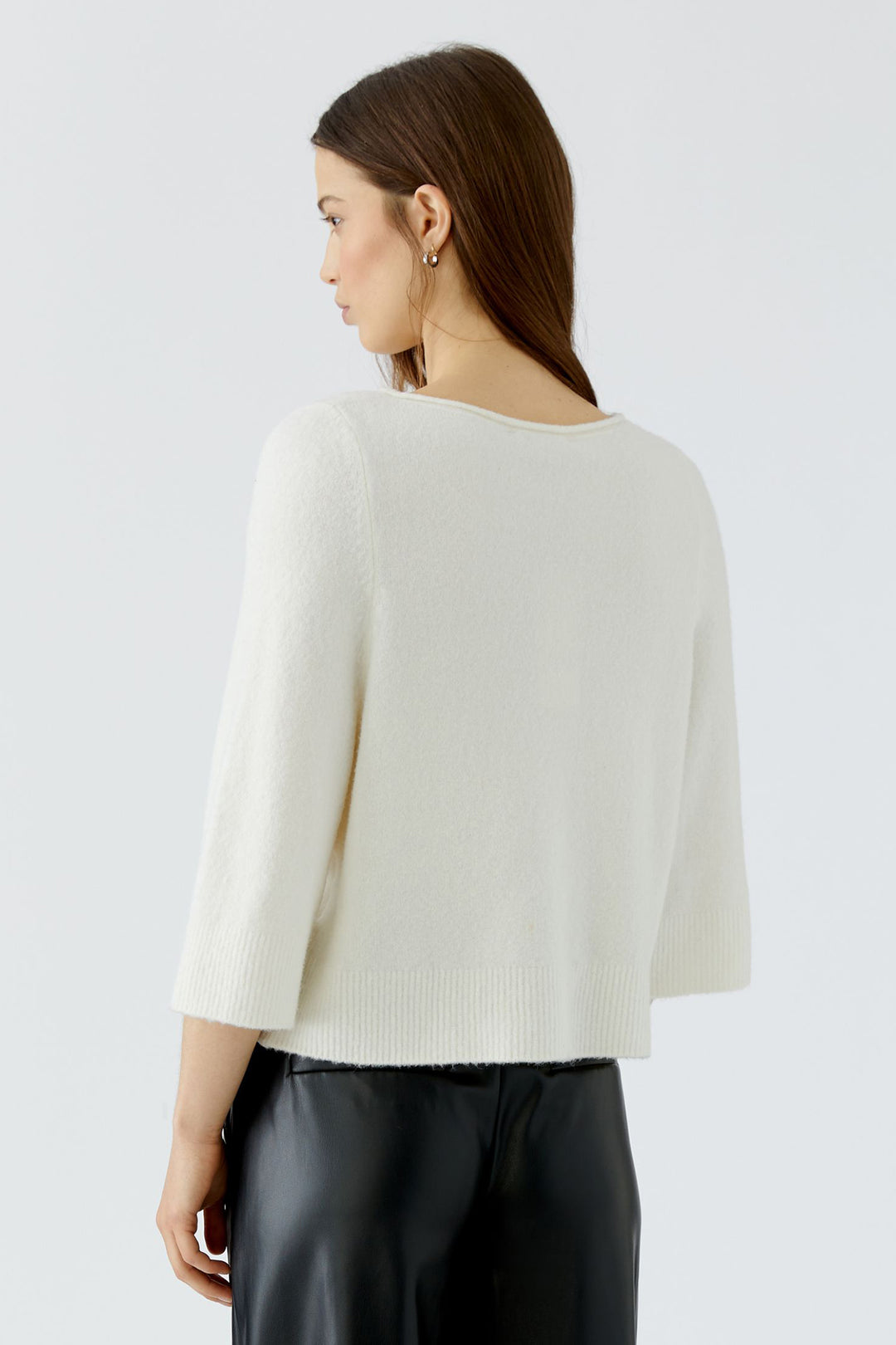 Oui Gardenia Boat Neck Jumper 97968 at Olivia Grace Fashion