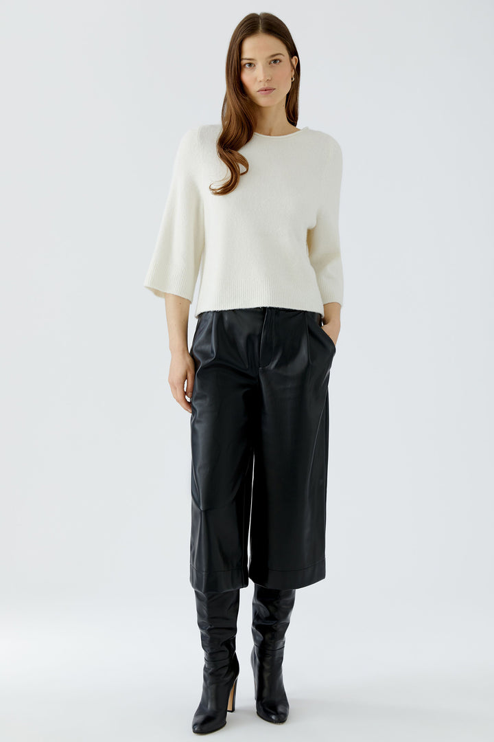 Oui Gardenia Boat Neck Jumper 97968 at Olivia Grace Fashion