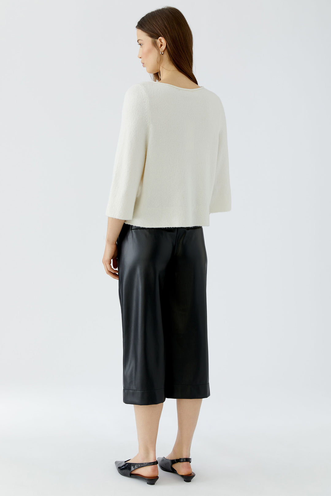 Oui Gardenia Boat Neck Jumper 97968 at Olivia Grace Fashion
