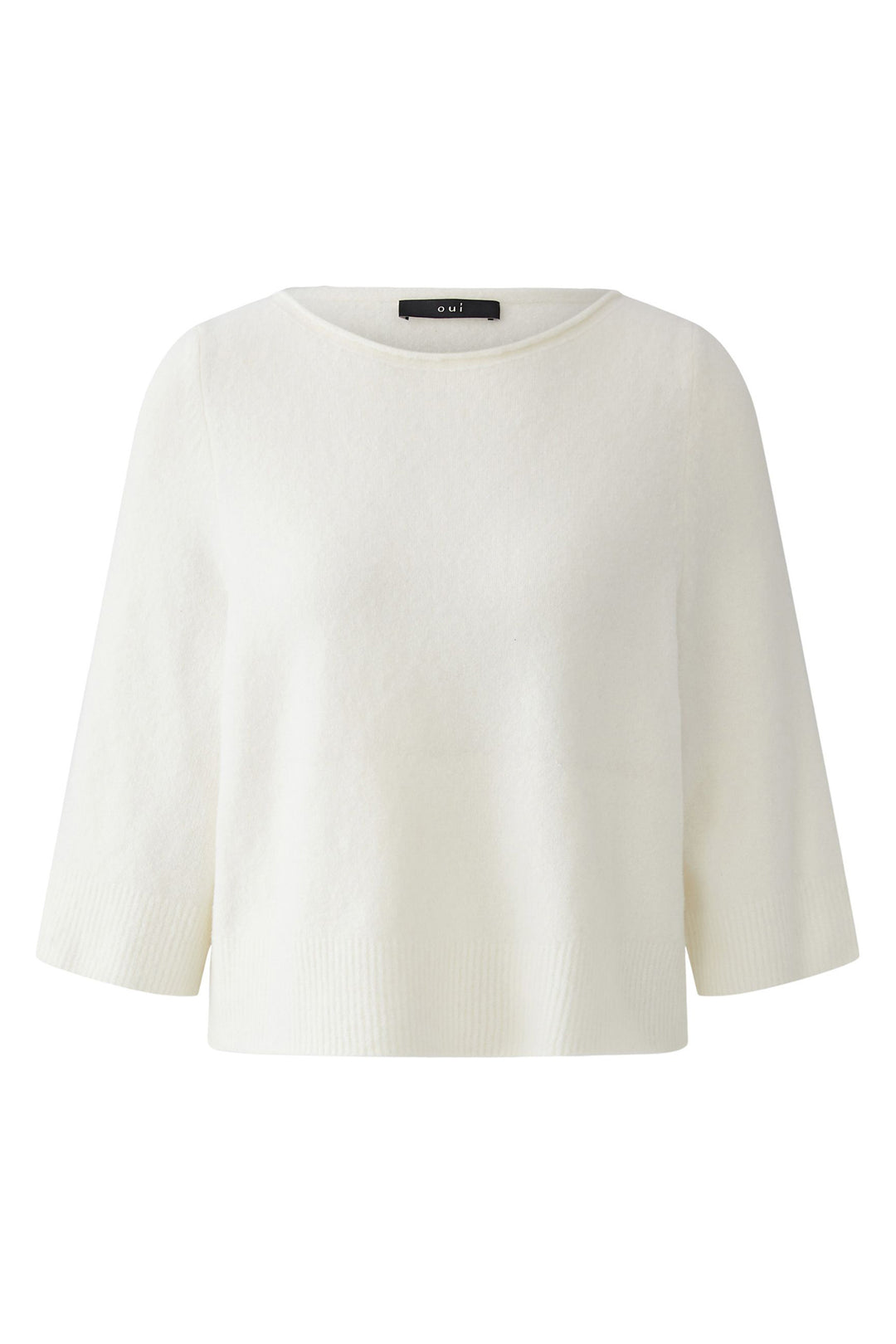 Oui Gardenia Boat Neck Jumper 97968 at Olivia Grace Fashion