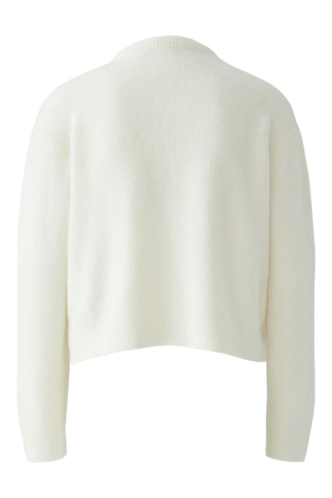 Oui Gardenia bow neck knit jacket at Olivia Grace Fashion