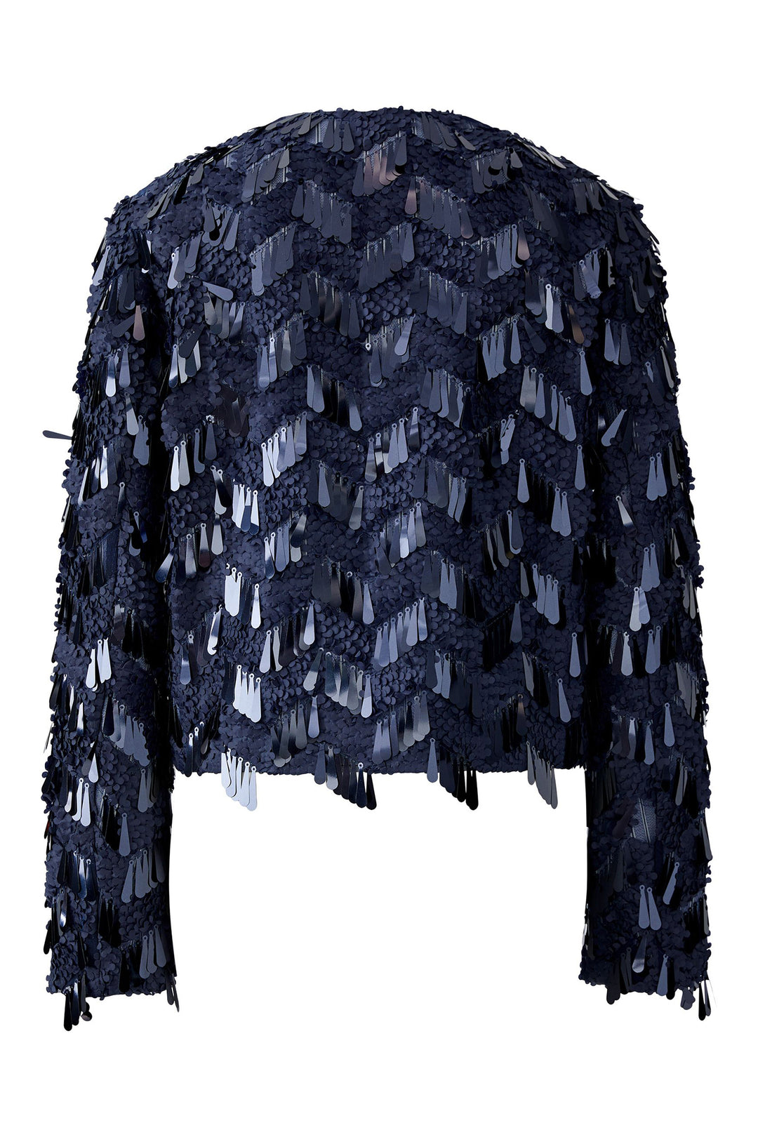 Oui Jacket 94351 Dark Blue Sequin 5742 - Olivia Grace Fashion