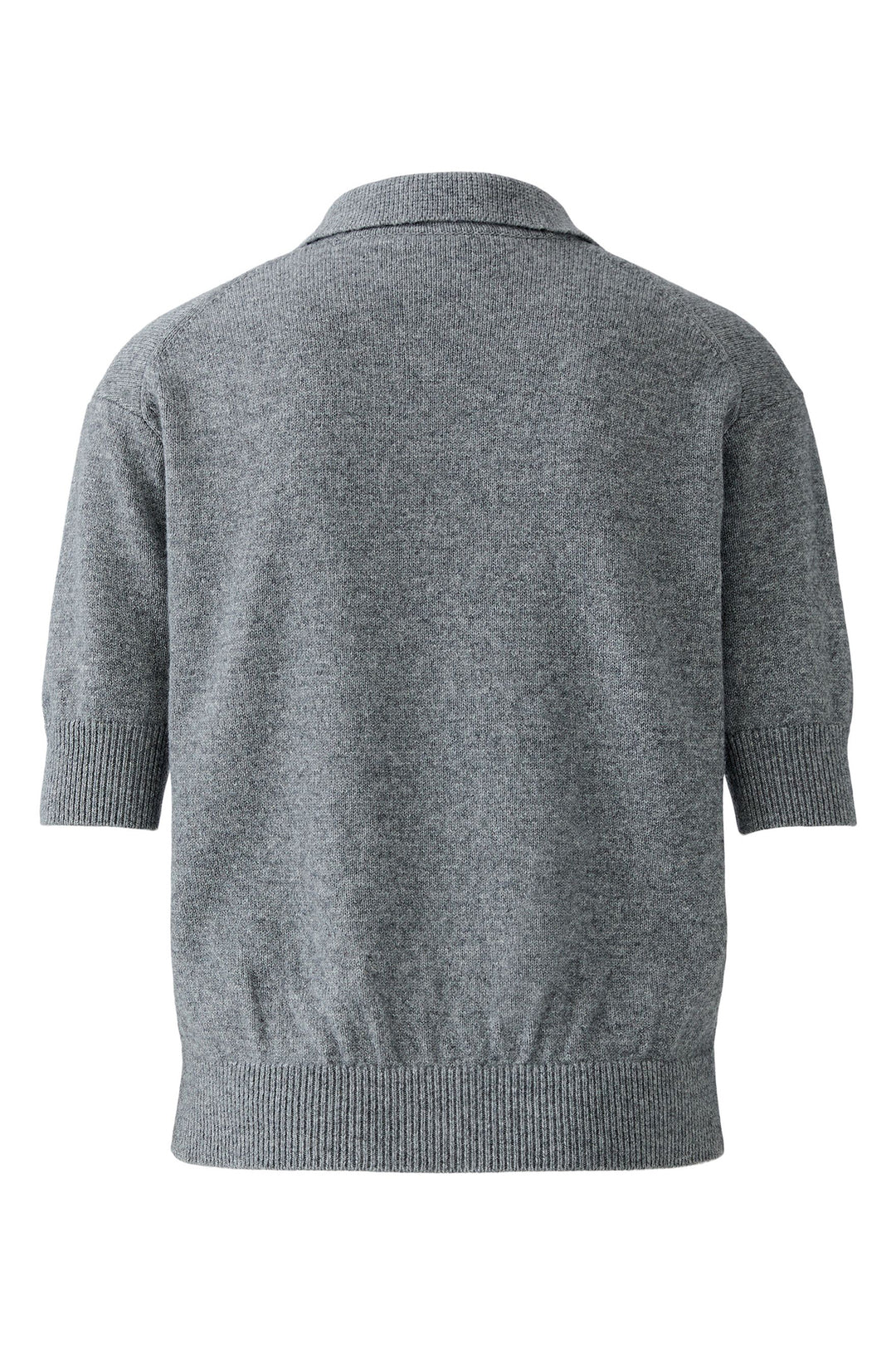 Oui Jumper 94269 Short Sleeve Graphite Grey 9501 - Olivia Grace Fashion
