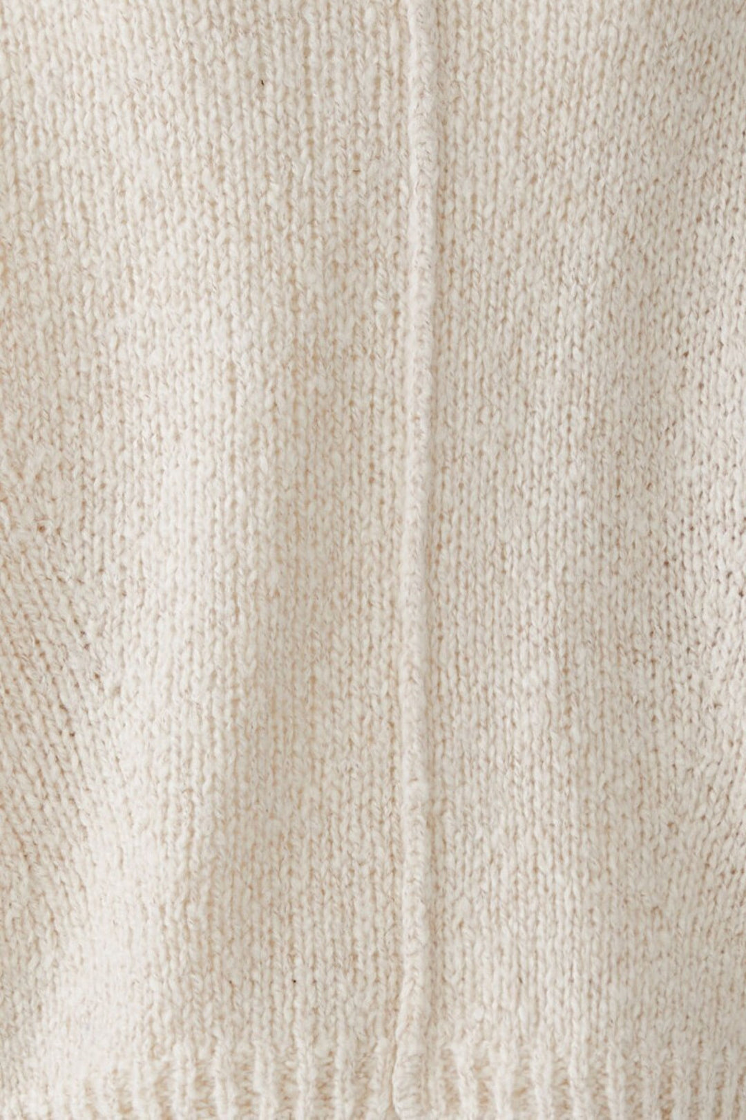 Oui Light Beige Melange V-Neck Jumper 98985