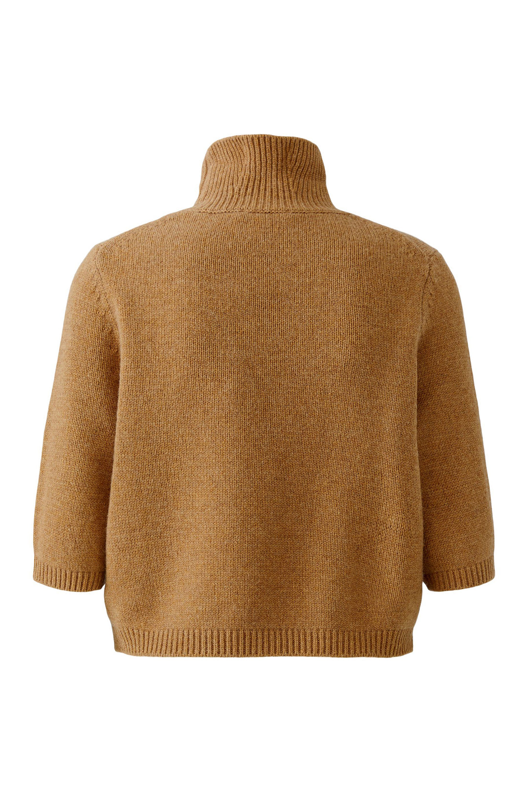 Oui Light Rosewood Brown Roll Neck Jumper 99806 7845, back view