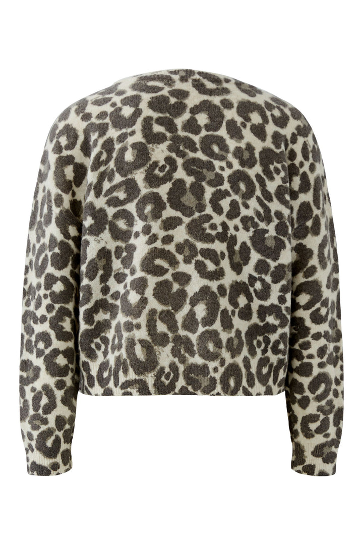 Oui Light Stone Taupe Jumper 97953 0708, back view