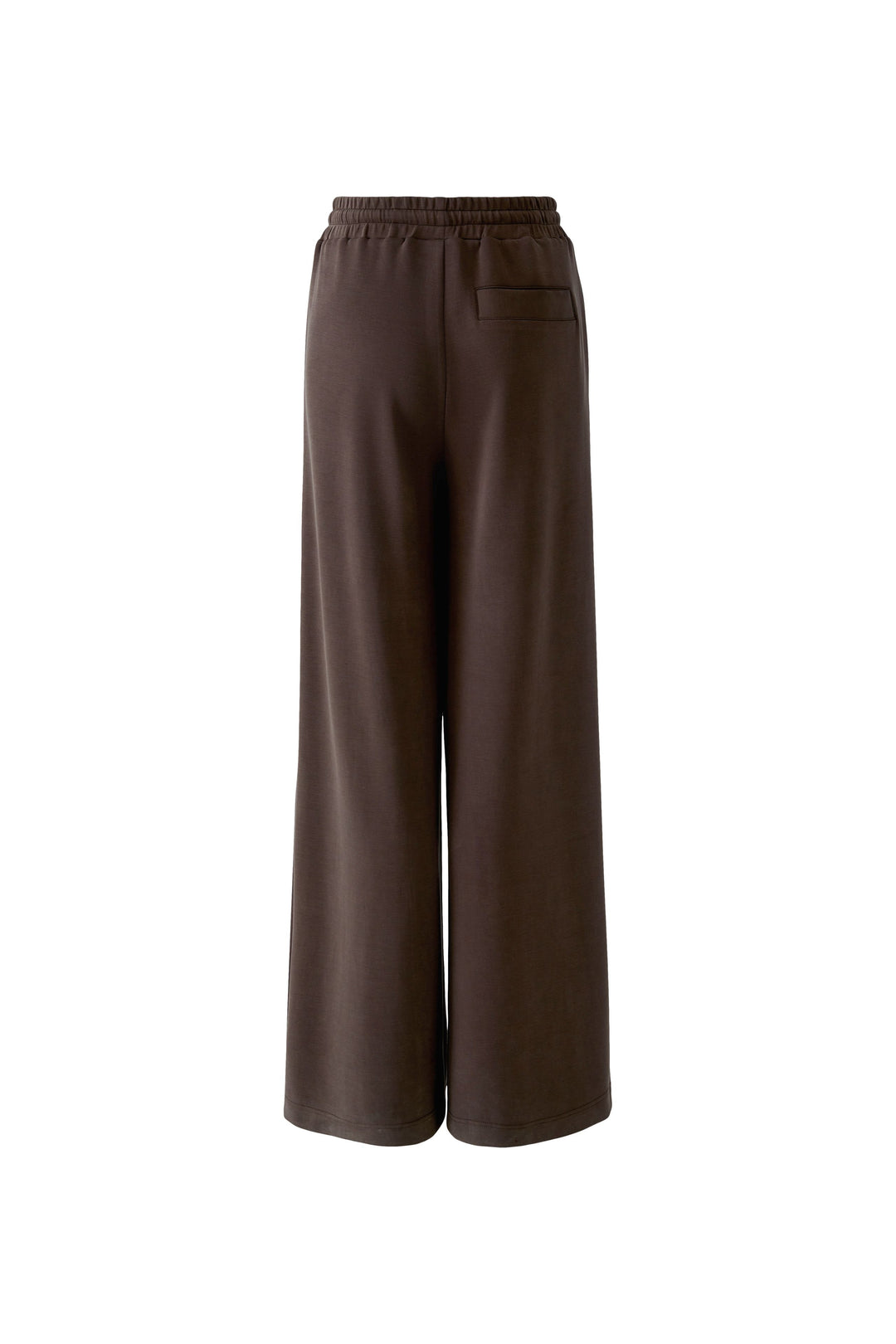 Oui Marlene Mulch Brown Drawstring Waist Jogger Trousers