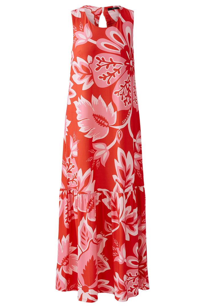 Oui Maxi Dress 93604 Red Rose Print - Olivia Grace Fashion