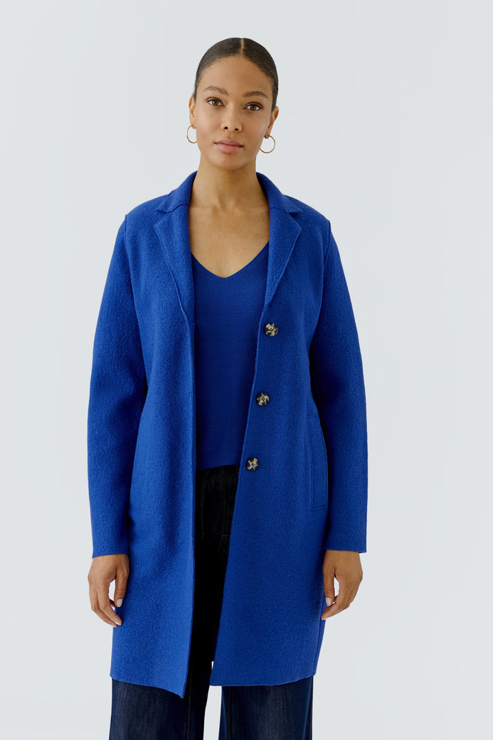 Oui Mayson royal blue coat at Olivia Grace Fashion