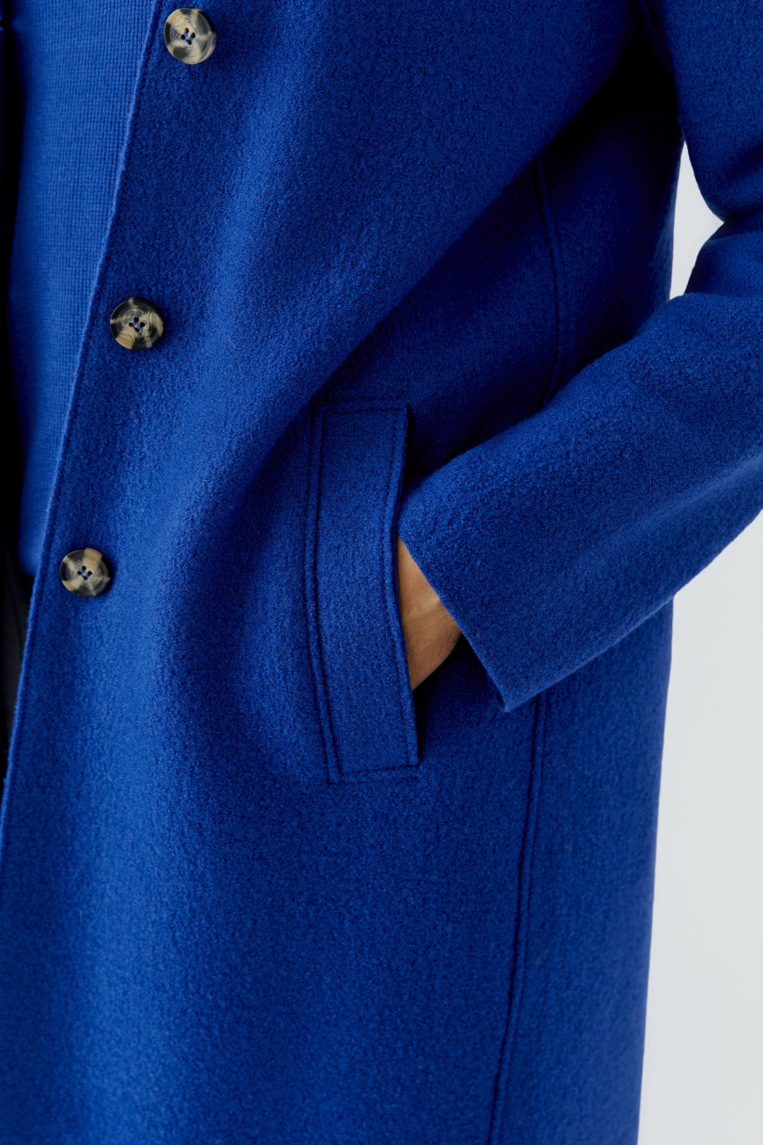 Oui Mayson royal blue coat at Olivia Grace Fashion