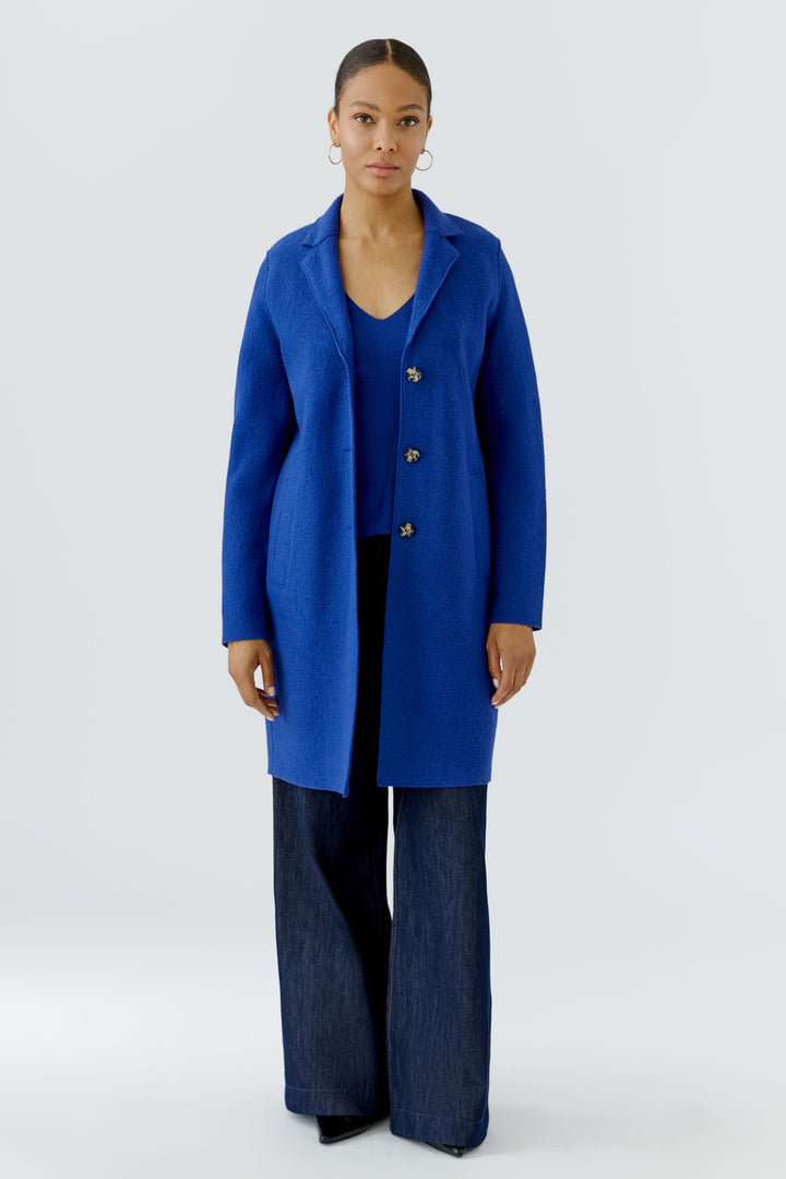Oui Mayson royal blue coat at Olivia Grace Fashion