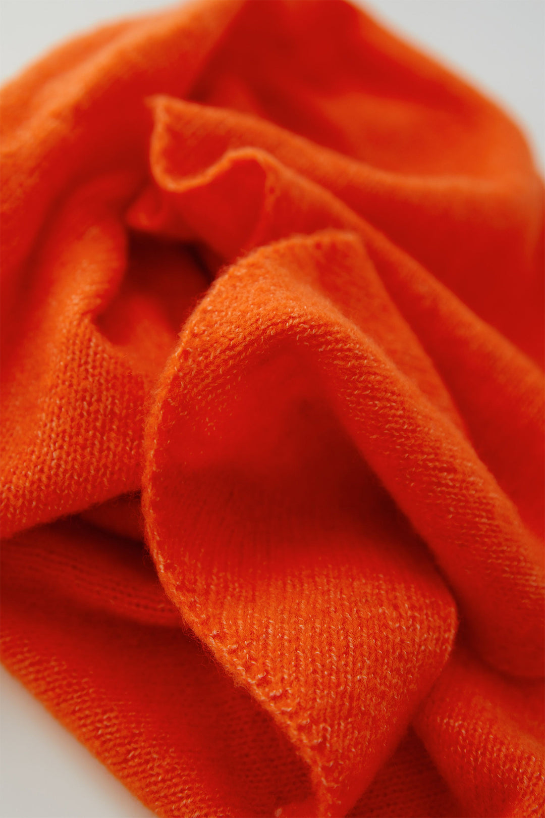 Oui Orangeade Orange Triangle Scarf, styled outfit shot