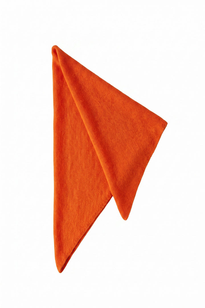 Oui Orangeade Orange Triangle Scarf, folded