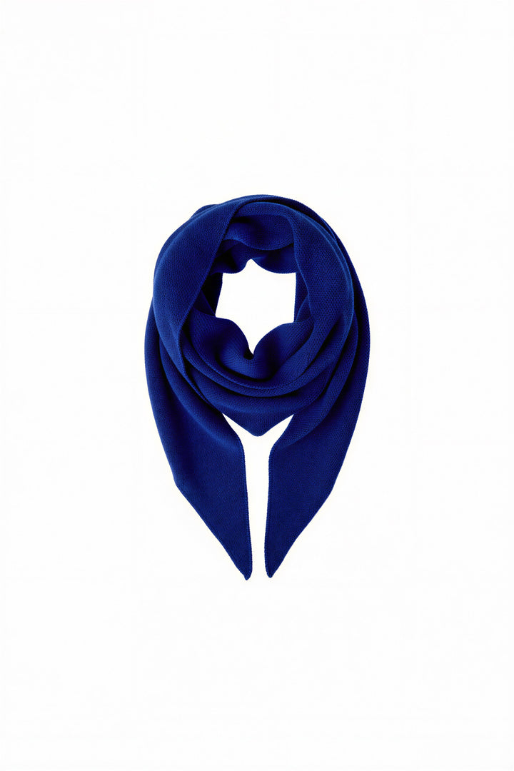 Oui Knit Royal Blue Shawl at Olivia Grace Fashion