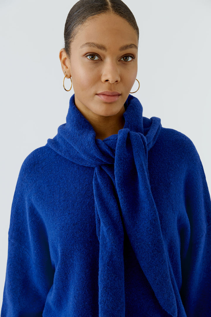 Oui Knit Royal Blue Shawl at Olivia Grace Fashion