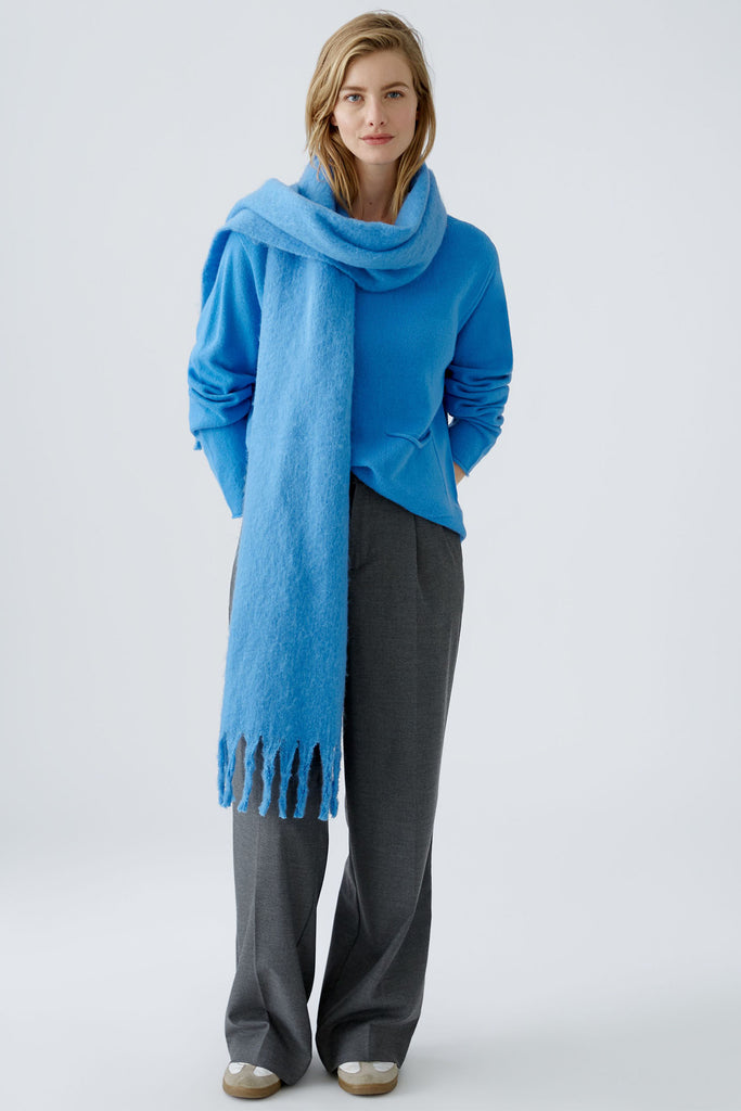 Oui 89261 Scarf Cornflower Blue – Olivia Grace Fashion