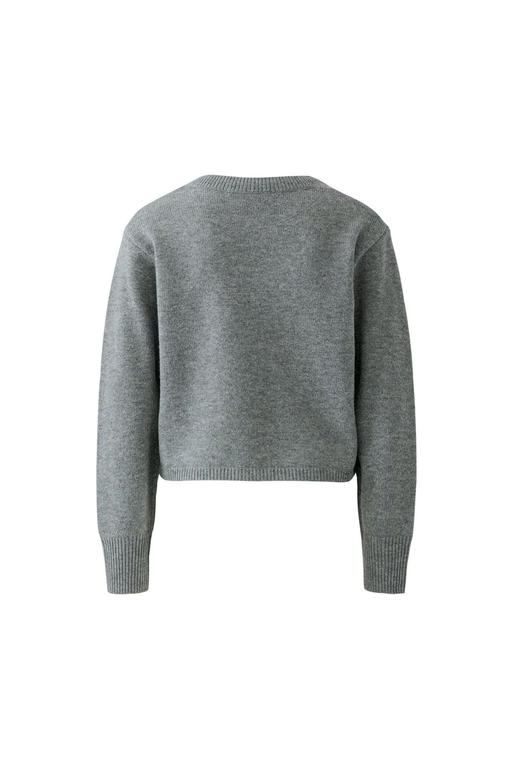 Oui Steel Grey 2-in-1 T-Shirt Jumper 98037