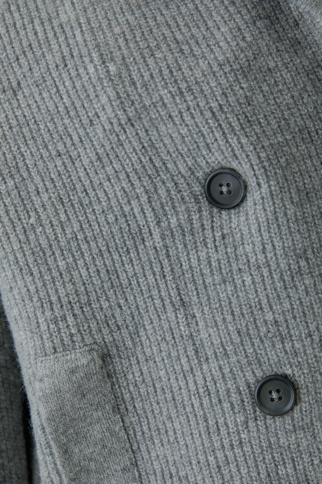 Oui Ribbed Knit Steel Grey Jacket at Olivia Grace Fashion