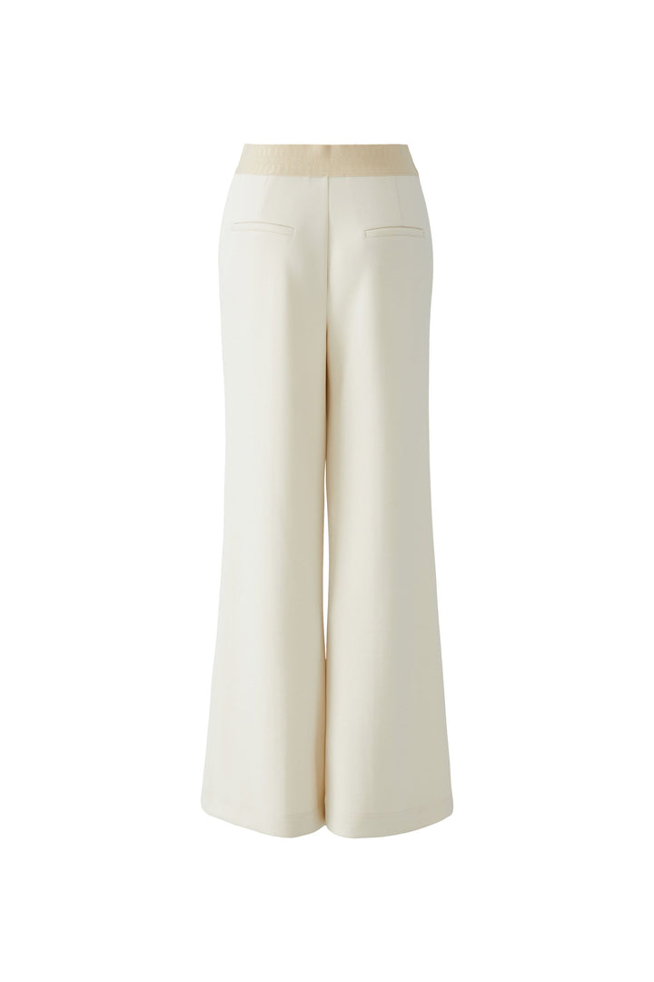 Oui Whitecap Grey Pull-On Trousers 99024