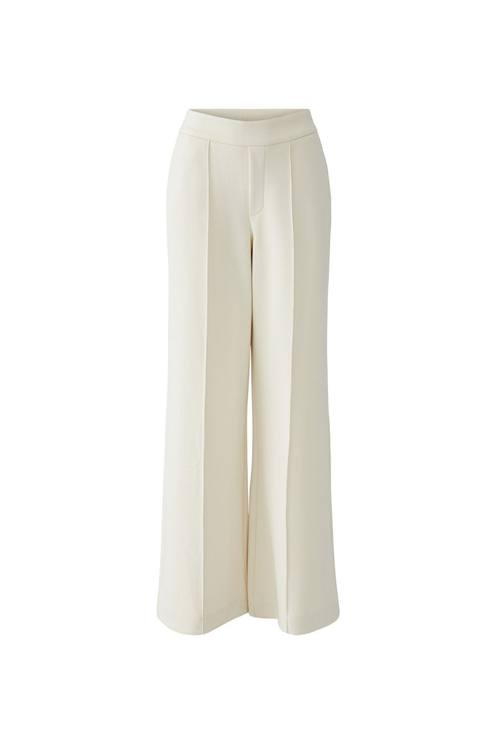 Oui Whitecap Grey Pull-On Trousers 99024