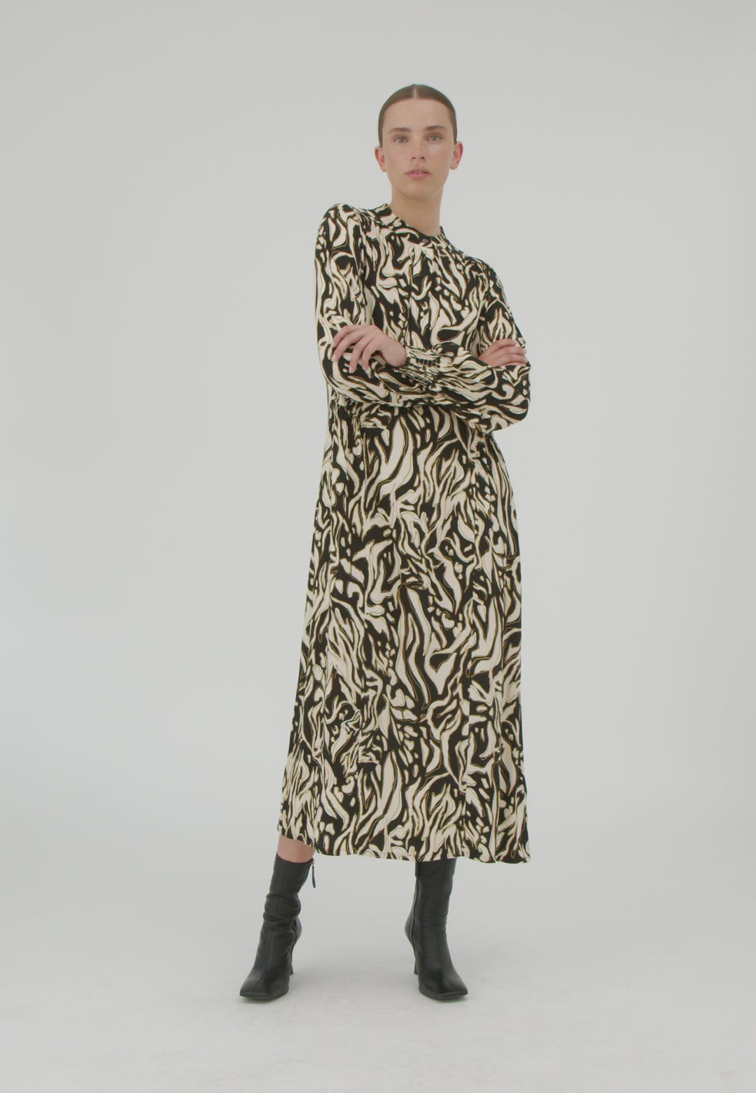 Dea Kudibal Marla EV 1400124 5745 Rapture Black Print Dress - Olivia Grace Fashion