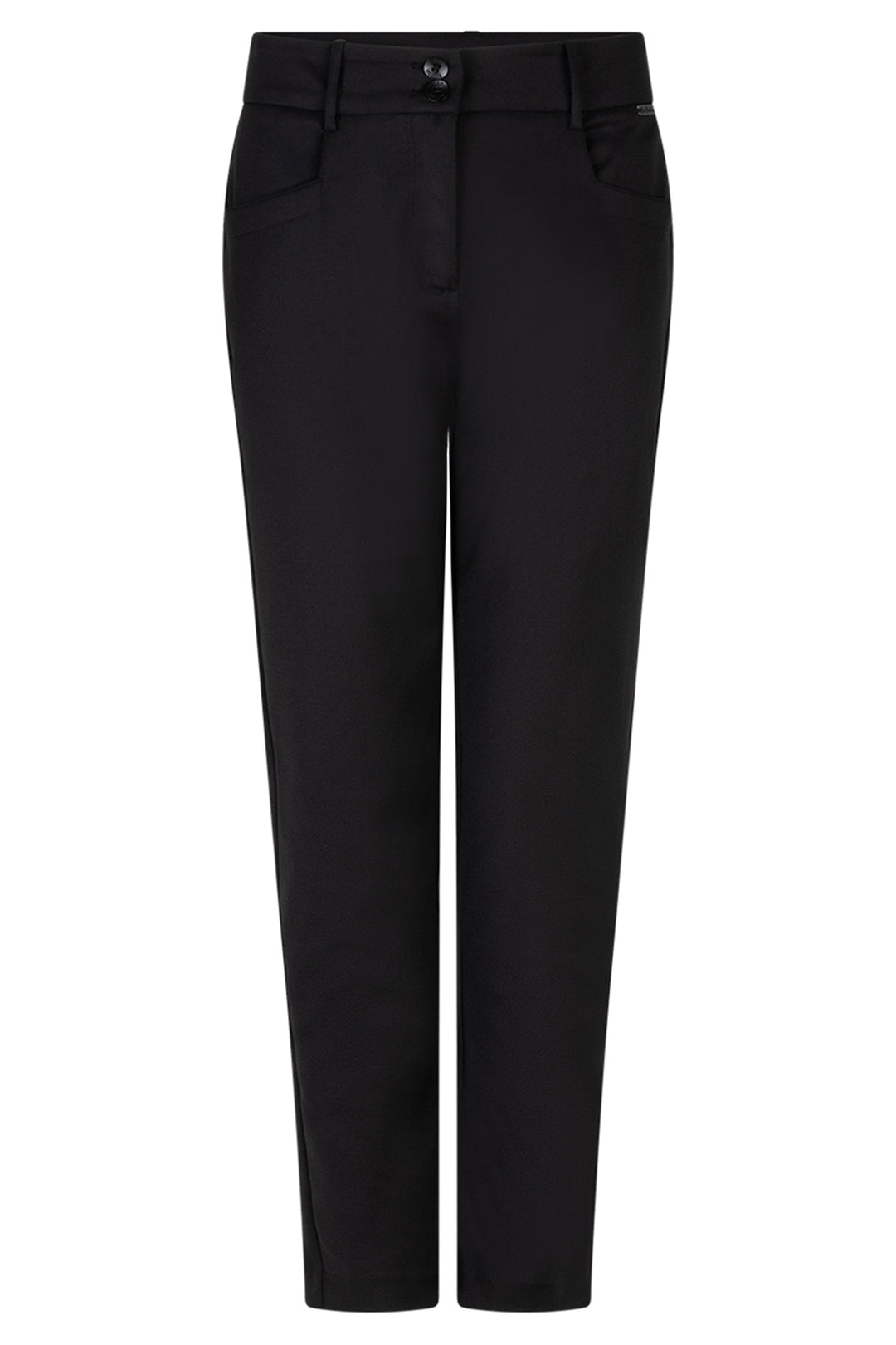 Red Button Black Diana Smart Colour trousers with 28 inch leg, front view
