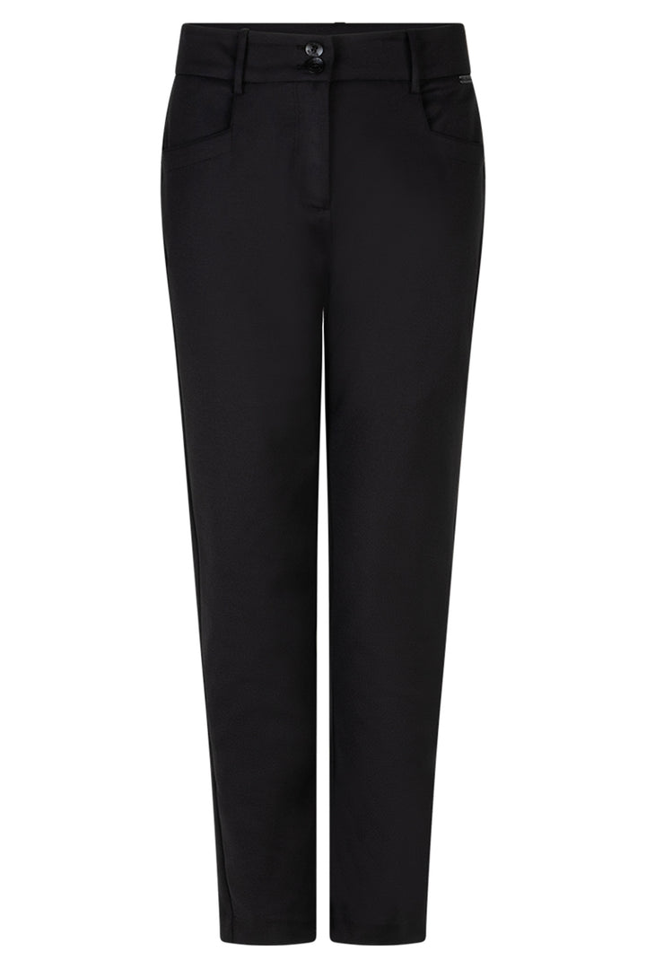 Red Button Black Diana Smart Colour trousers with 28 inch leg, front view