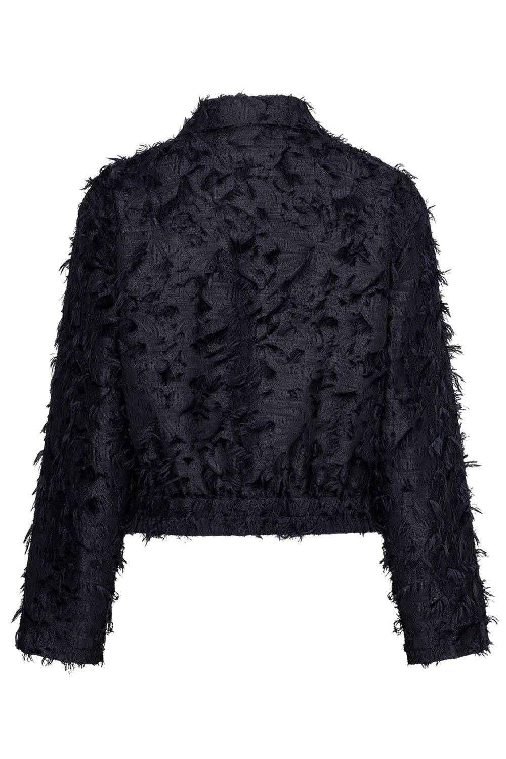Red Button navy fringe bomber jacket at Olivia Grace Fashion