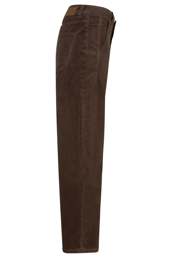 Red Button Caitlina mud brown corduroy trousers at Olivia Grace Fashion