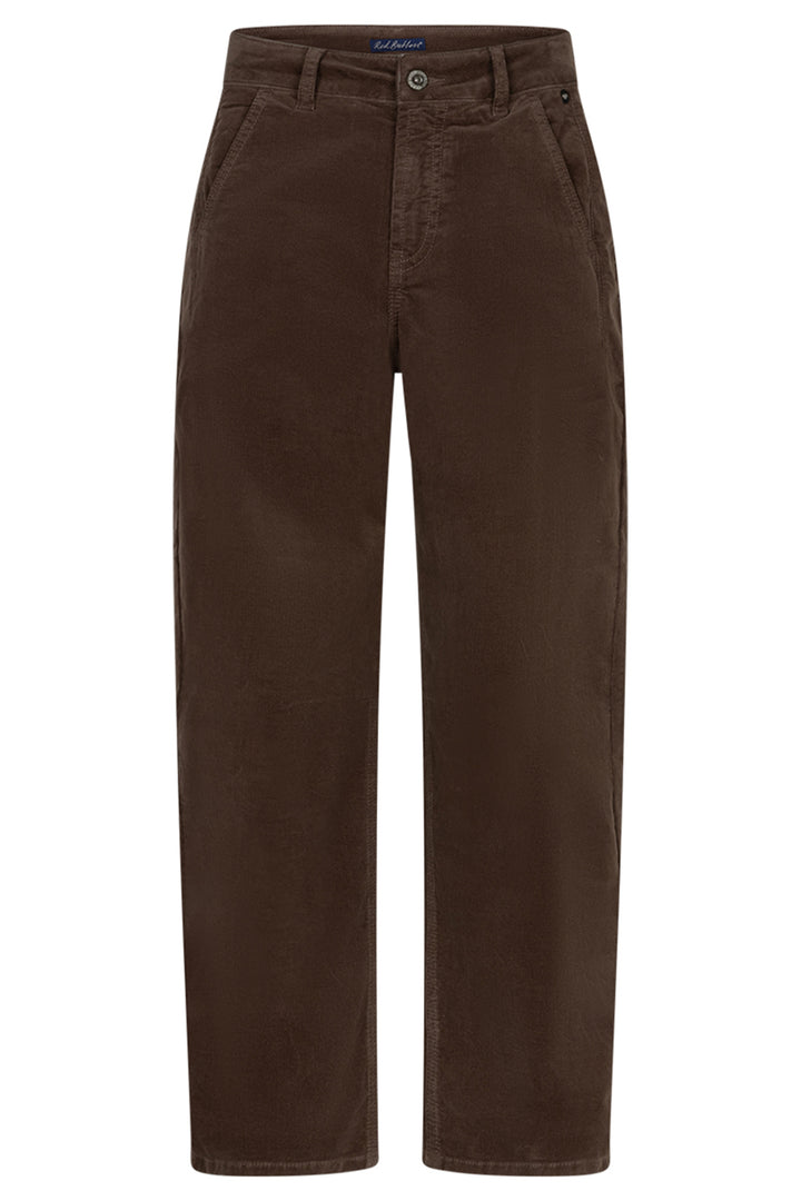 Red Button Caitlina mud brown corduroy trousers at Olivia Grace Fashion