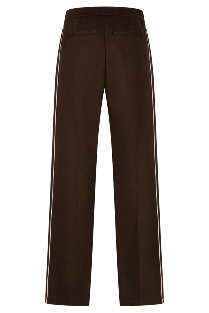 Red Button Colette brown piped trousers at Olivia Grace Fashion