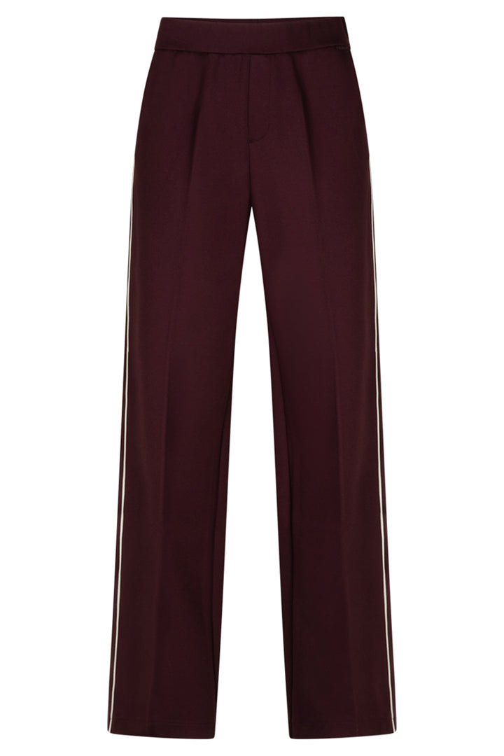 Red Button Colette burgundy piped trousers at Olivia Grace Fashion