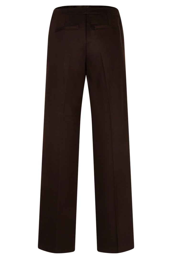 Red Button Colette Punta Sporty Espresso Brown Trousers SRB5020A, back view
