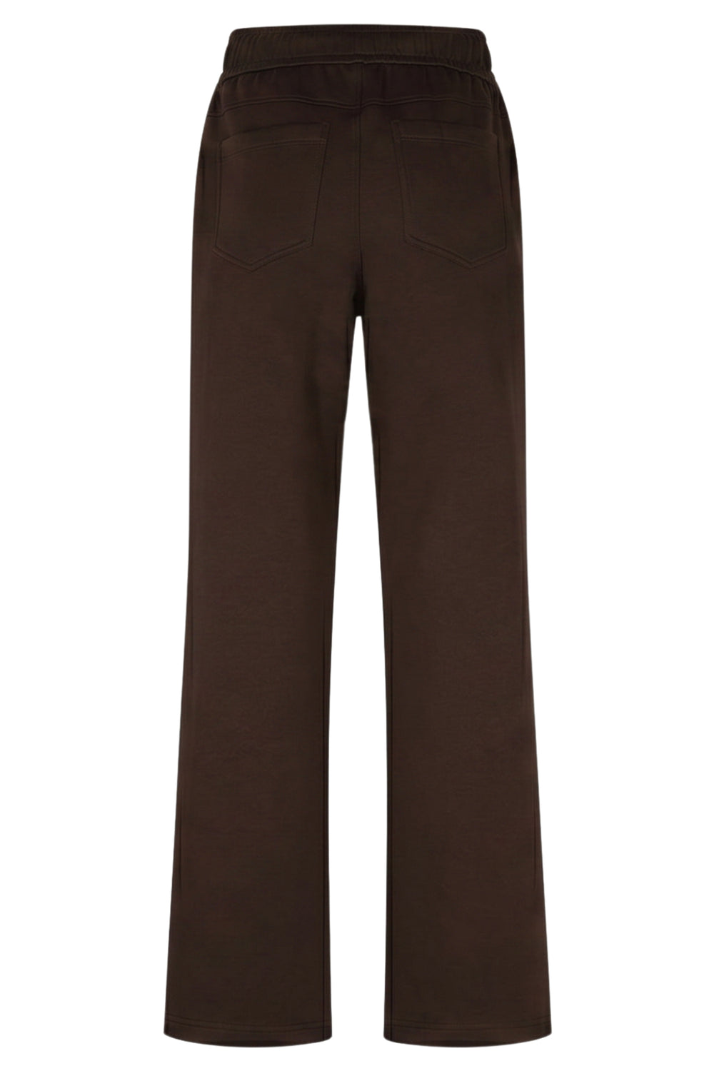 Red Button Colette Scuba Espresso Brown Trousers SRB4994A, back view