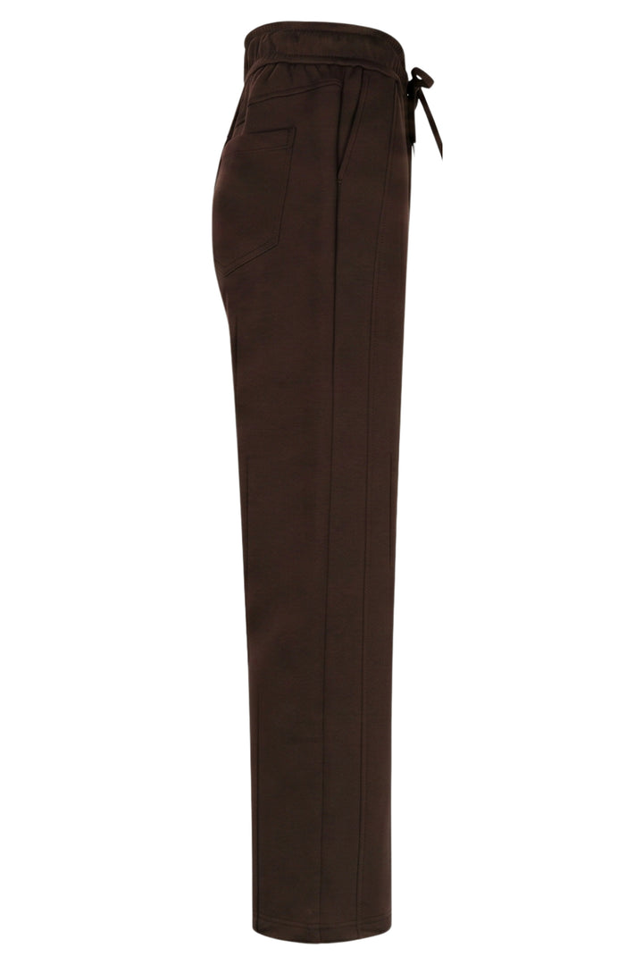 Red Button Colette Scuba Espresso Brown Trousers SRB4994A, side view