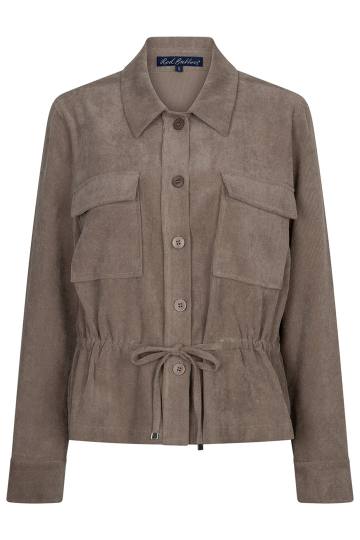 Red Button Drew clay corduroy overshirt at Olivia Grace Fashion