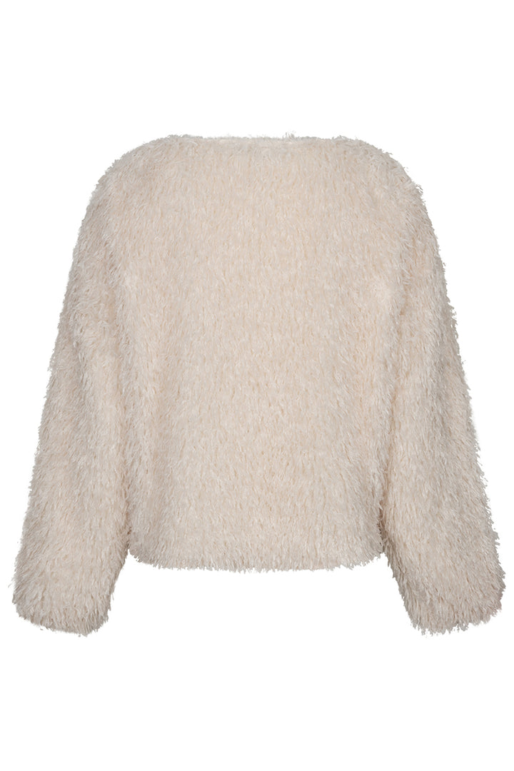 Red Button Fiona Feathers Ecru Cream Top at Olivia Grace Fashion