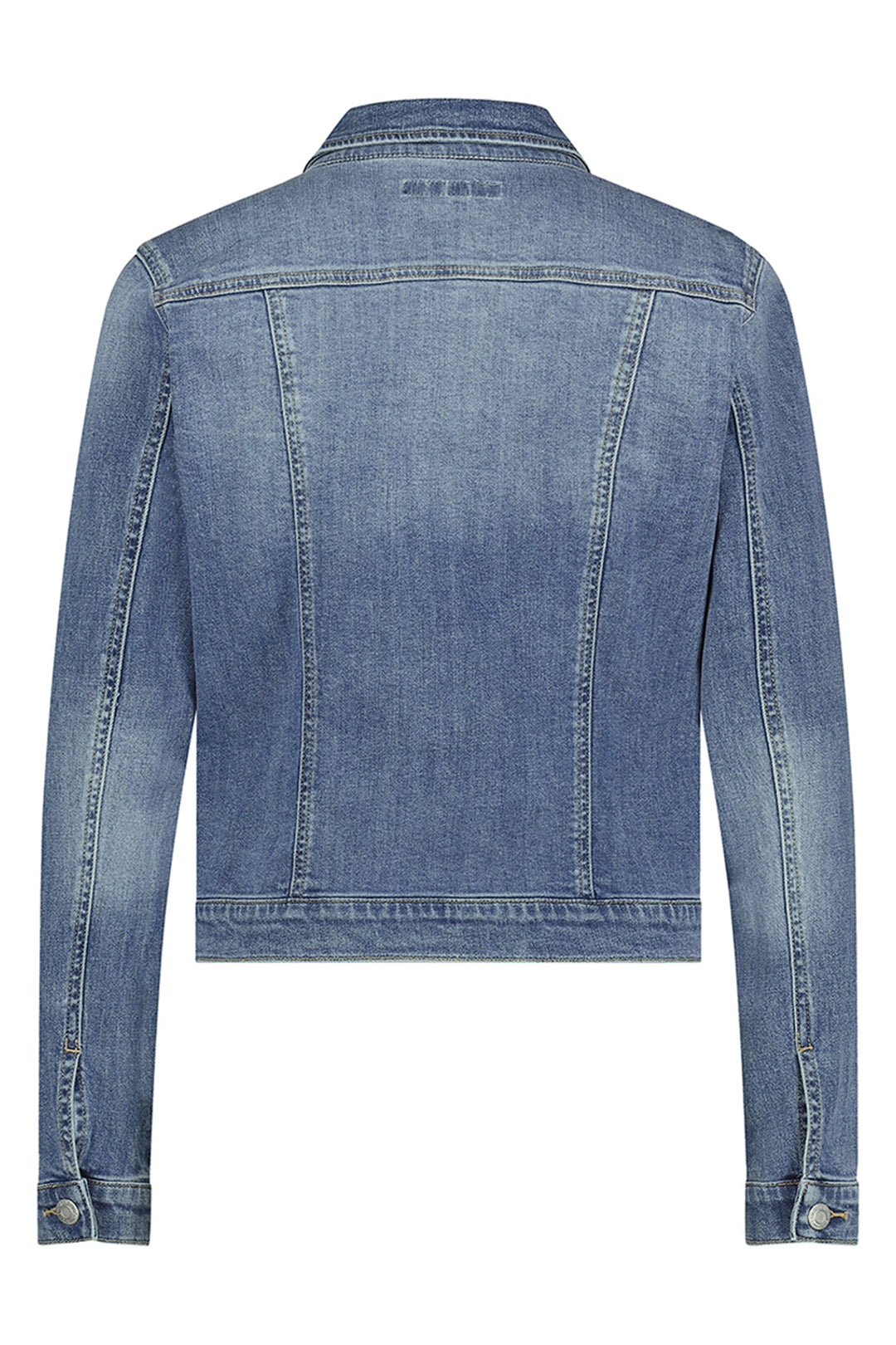 Red Button Jackie Midstone Blue Used Look Denim Jacket SRB4833