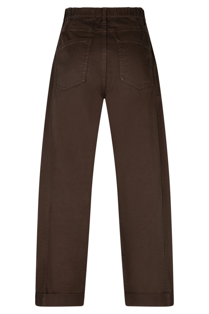 Red Button Margot mud brown twill trousers at Olivia Grace Fashion