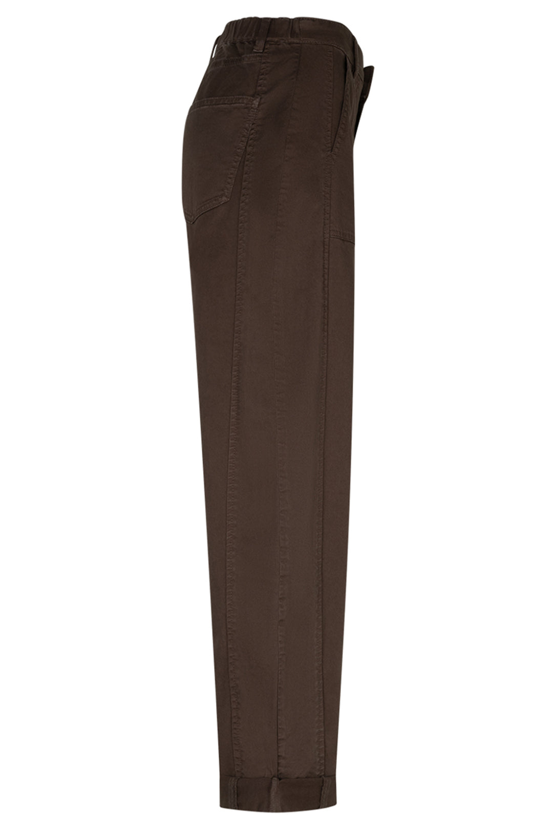 Red Button Margot mud brown twill trousers at Olivia Grace Fashion