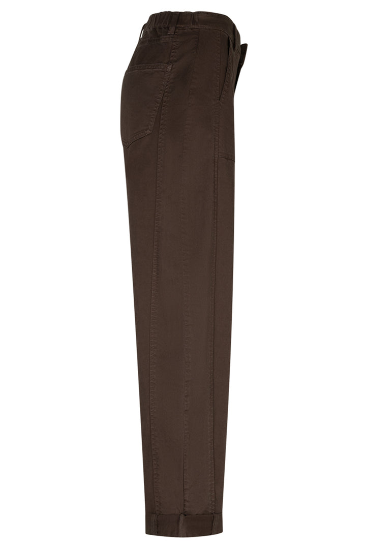 Red Button Margot mud brown twill trousers at Olivia Grace Fashion