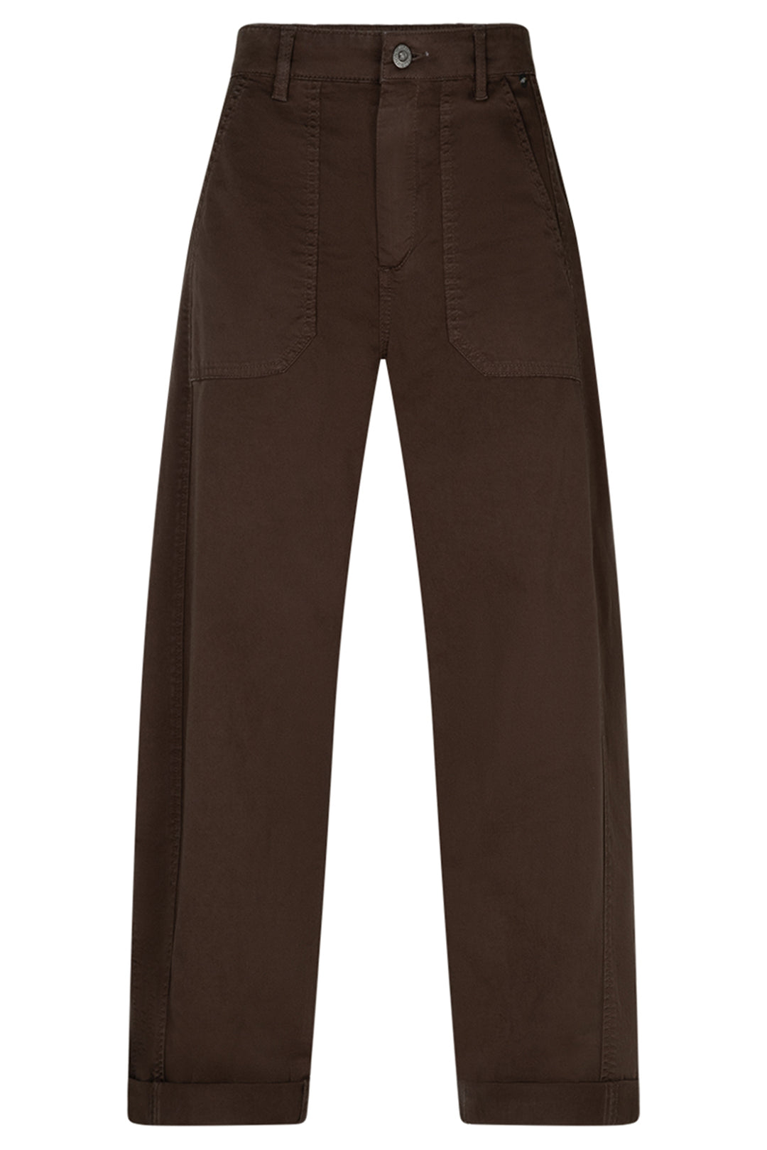 Red Button Margot mud brown twill trousers at Olivia Grace Fashion