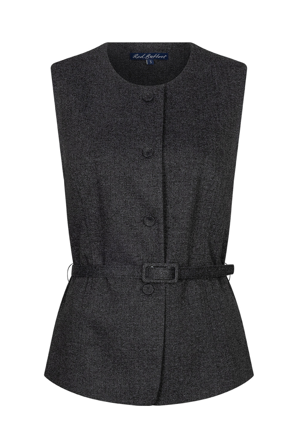 Red Button Sarah herringbone waistcoat at Olivia Grace Fashion