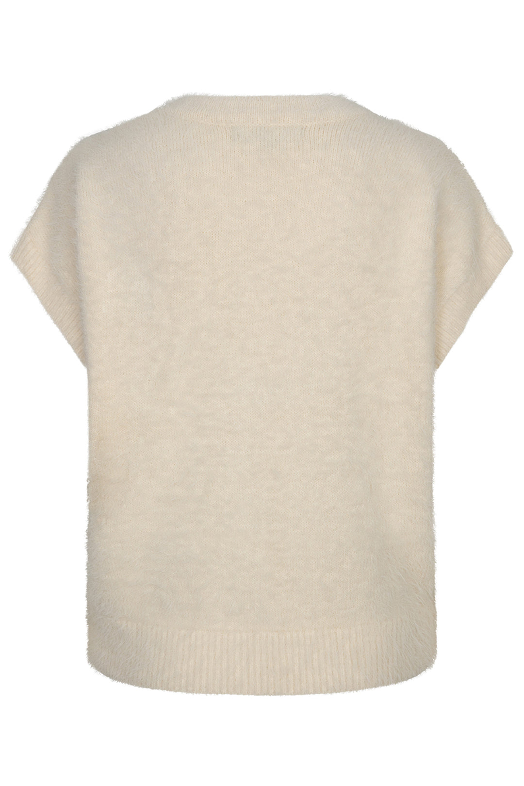 Red Button cream fuzzy cap sleeve cardigan at Olivia Grace Fashion