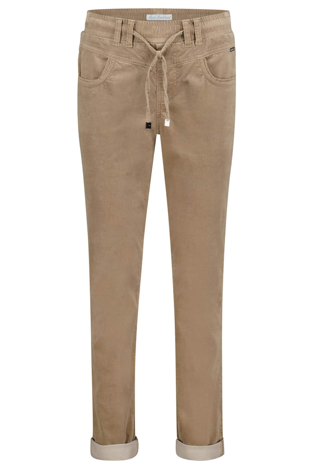 Red Button SRB4052 Tessy Taupe Velvet Pull On Trousers - Olivia Grace Fashion