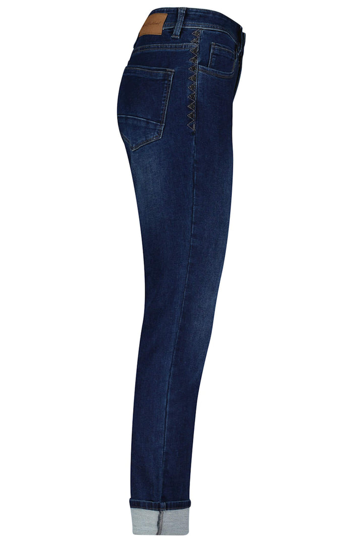 Red Button SRB4054 Kate Blue Turn Up Denim Jeans - Olivia Grace Fashion