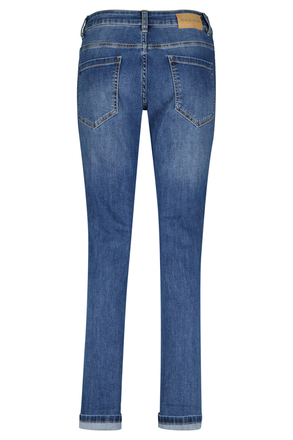 Red Button SRB4056 Kate Blue Turn Up Denim Jeans - Olivia Grace Fashion
