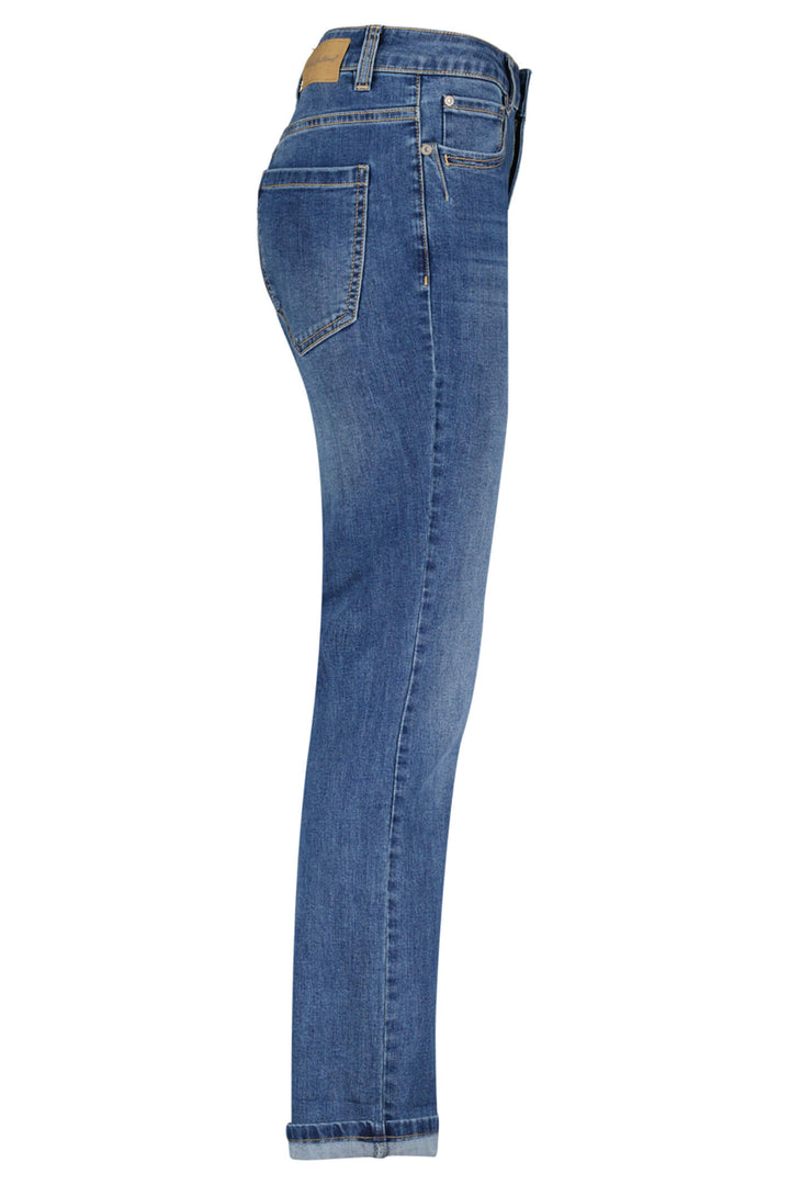 Red Button SRB4056 Kate Blue Turn Up Denim Jeans - Olivia Grace Fashion
