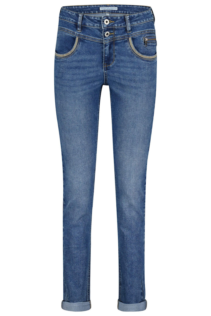 Red Button SRB4061 Sienna Blue Embroidered Jeans - Olivia Grace Fashion